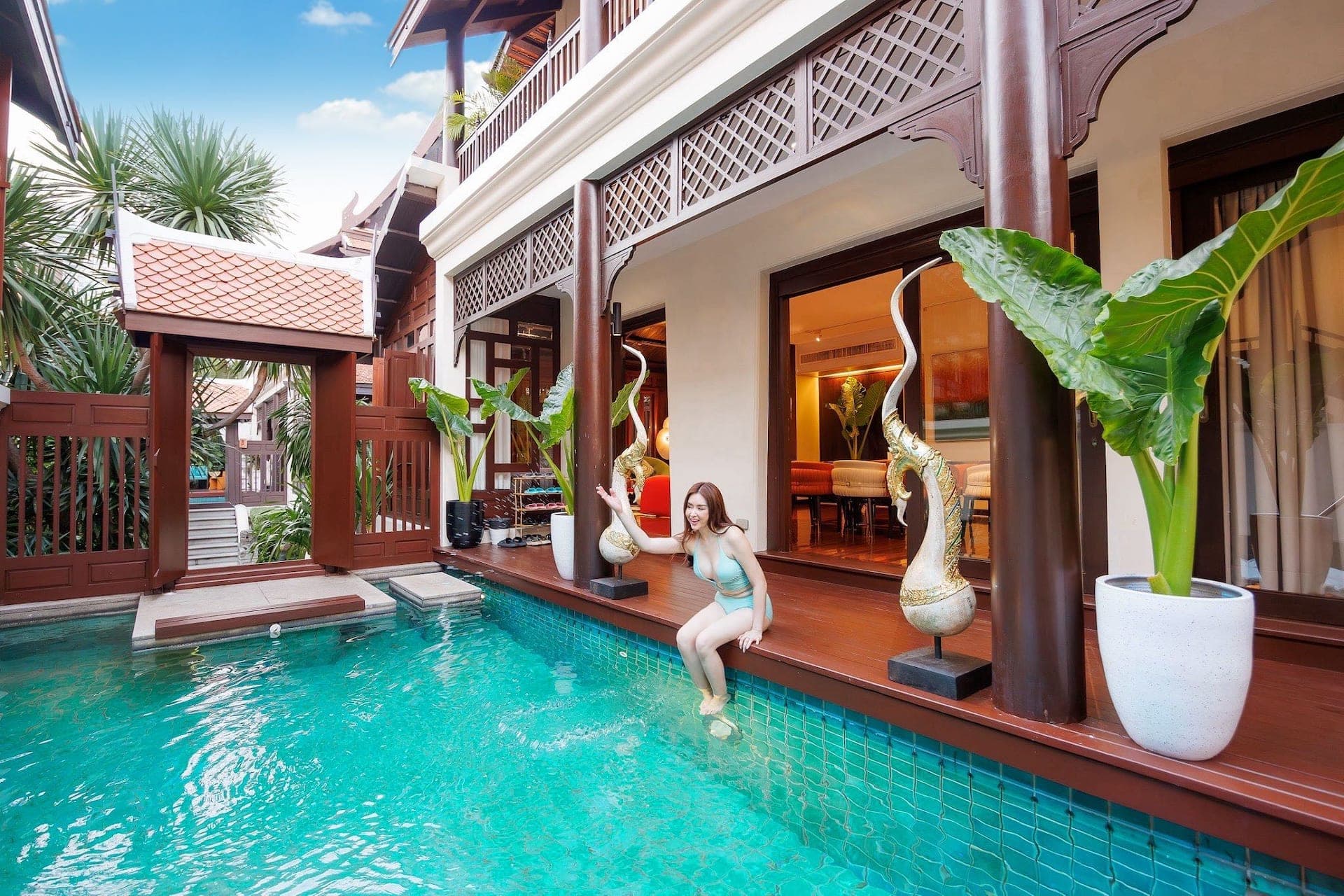 [Ekkamai 17 ห้องนอน] วิลล่าสวนพร้อมสระว่ายน้ำส่วนตัว 4 หลังใจกลางกรุงเทพฯ | แม่บ้าน | รปภ. 24 ชม. 3