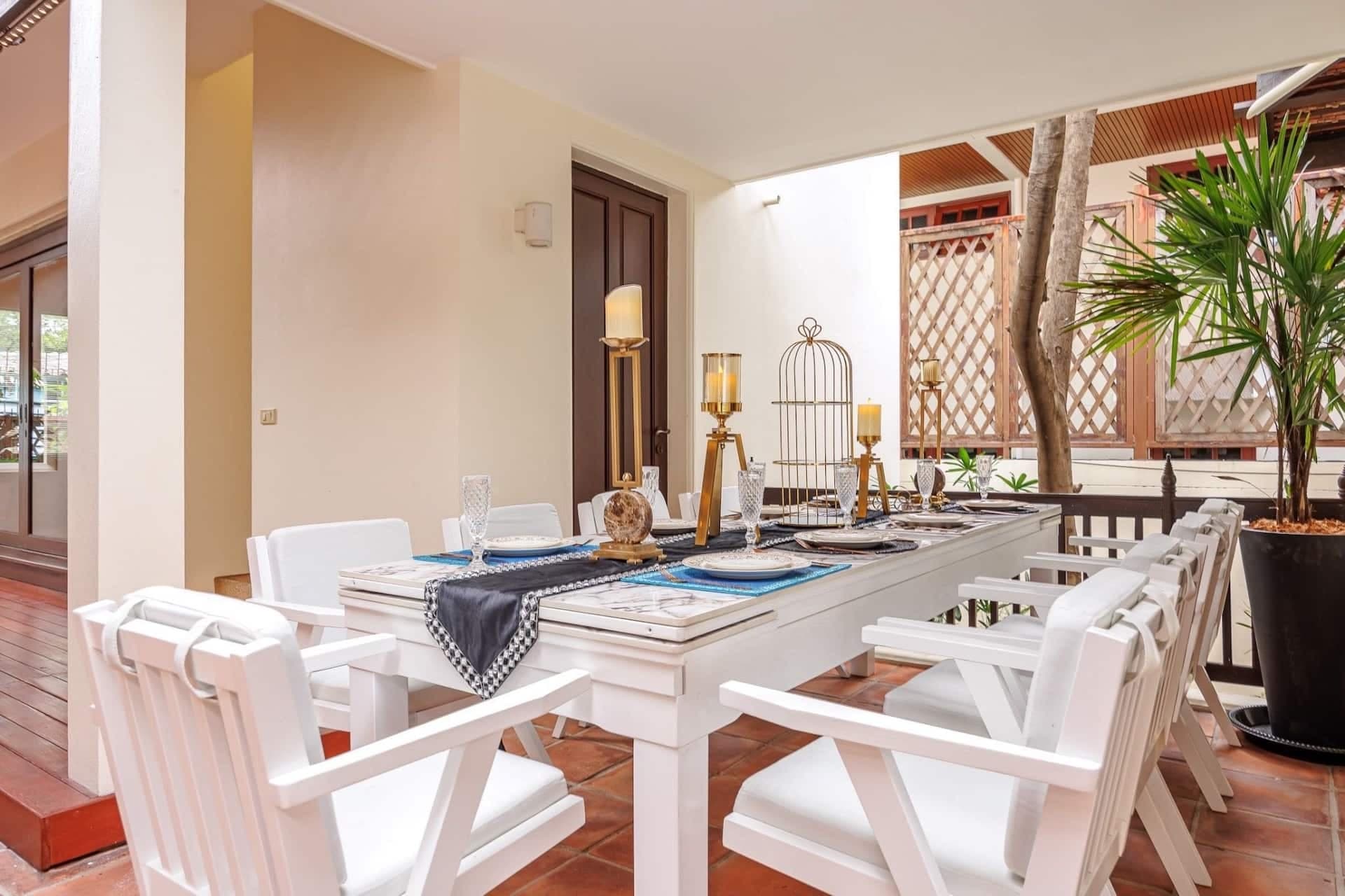 "Siam Courtyard X5" วิลล่าสวนสระว่ายน้ำ 5 ห้องนอนเอกมัย | ทำความสะอาดทุกวัน | ชุดไทยฟรี 5